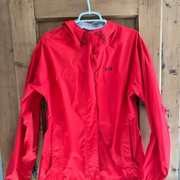 Helly Hansen Yu Ervik Waterproof Rain Full Zip Up Jacket in Red size XL - Picture 9 of 10